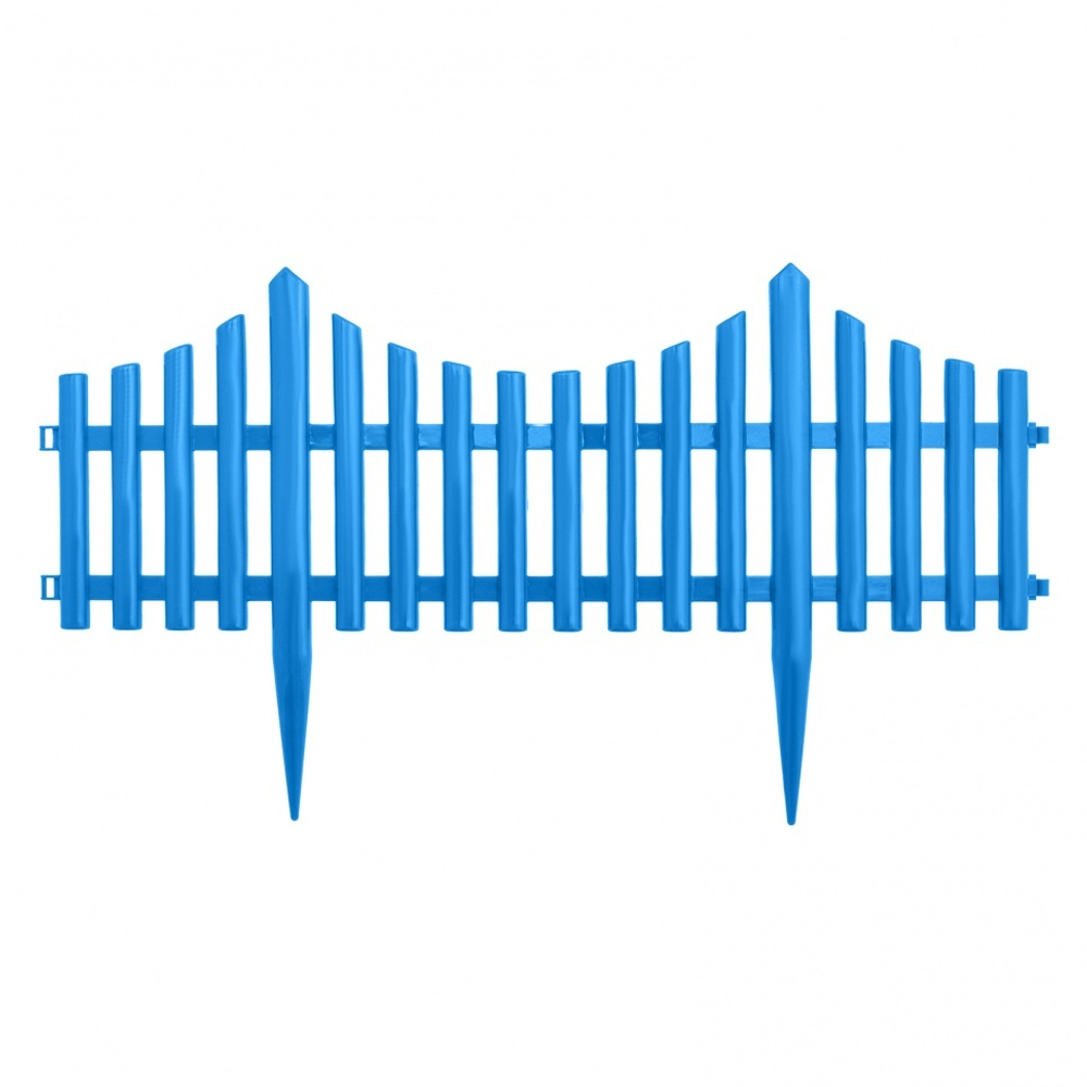 Забор декоративный "Гибкий", 24 х 300 см, голубой, Россия, Palisad