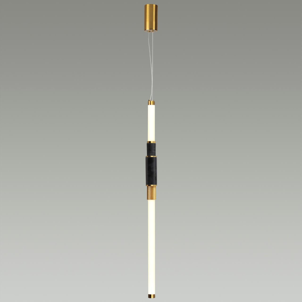 4361/14L MIDCENT ODL24 126 черный мрамор/антич. бронза/металл/акрил Подвесной светильник (ВЕРТ. И ГОРИЗОНТ) IP20 LED 14W 3000K 220V MARMI