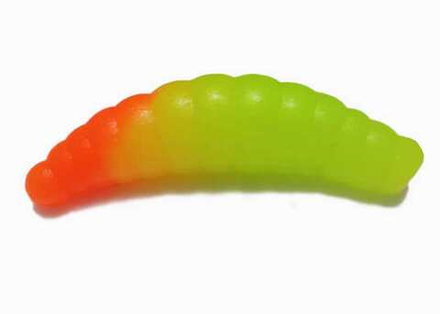 Мягкая приманка TroutMania Lichi 1,6", 4,06см, 1,8гр, цв.208 Chartres&Orange (Bubble Gum), уп.8шт