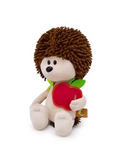 Мягкая игрушка Ежик Игоша с яблоком 15см