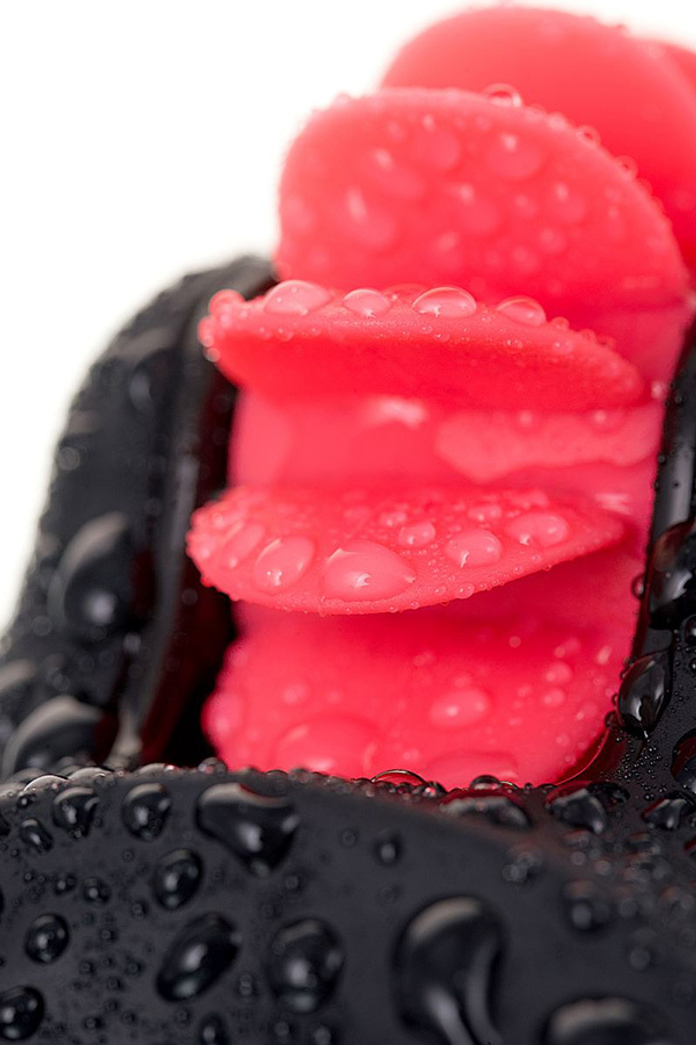 Чёрно-красное эрекционное виброкольцо 2,6см Erotist Toy Rechargeable Ring Mill