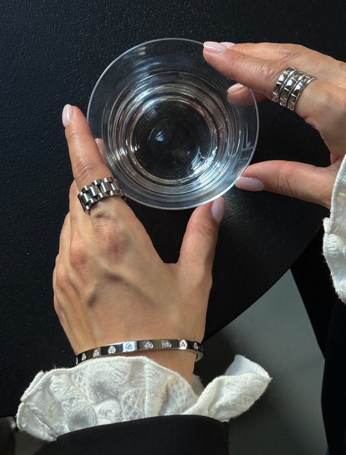 Кольцо ПОДВИЖНАЯ ЦЕПЬ silver