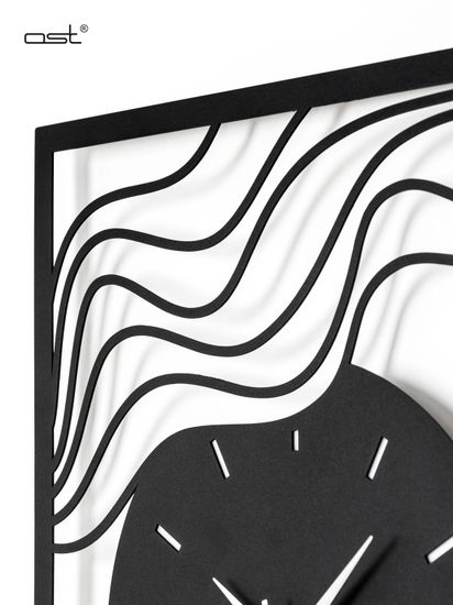 Настенные часы с подсветкой "Волны"