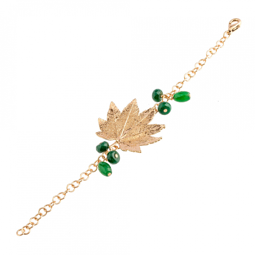 Браслет в виде листа Ester Bijoux Японский Клён B06-RG BR