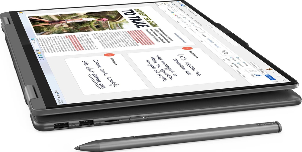 Ноутбук Lenovo Yoga 7 2-in-1 16IML9, 16'', Storm Grey, KB RUS/ENG, Power Cord EU (83DL0002US) в регионах России