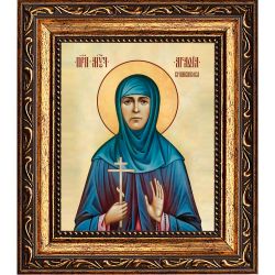 Агафия Крапивникова преподобномученица. Икона на холсте.
