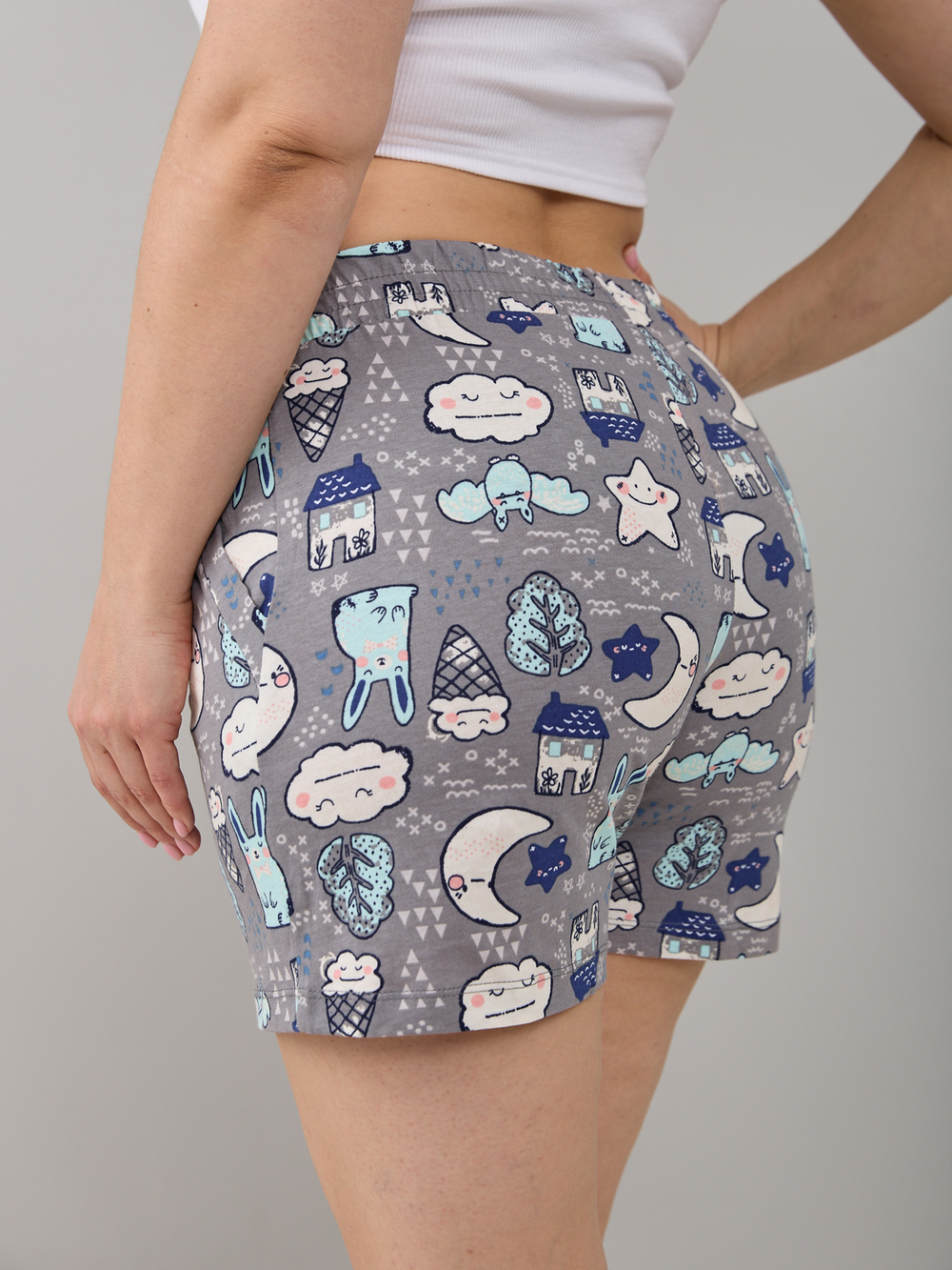 Шорты Н-048Х/серый-облачко