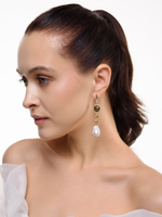 Серьги "Royal pearl gess labrador" Gold