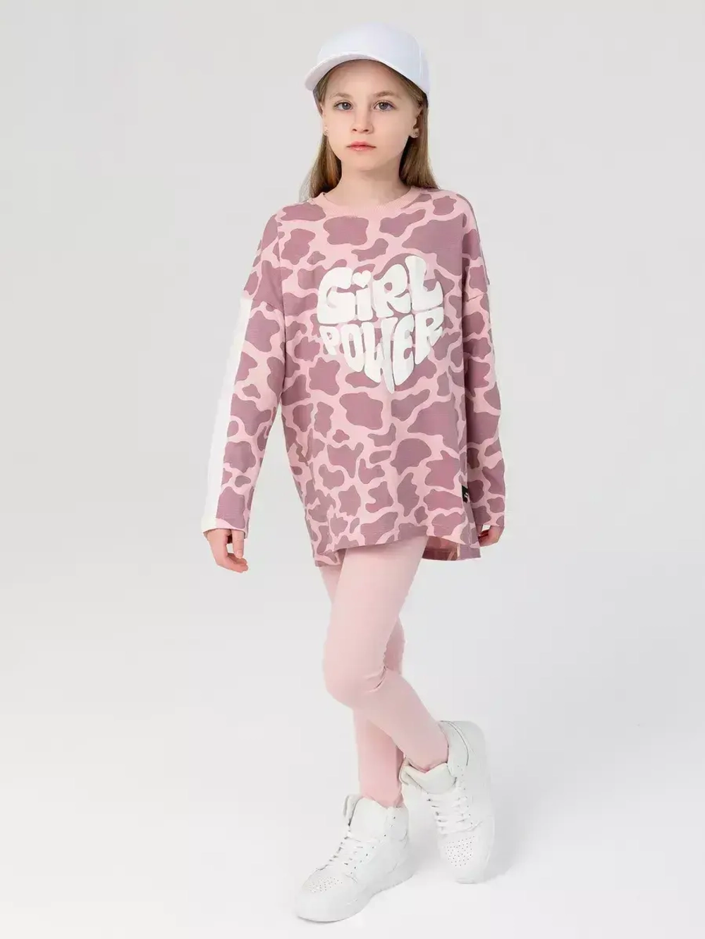 Костюм для девочки, лонгслив и леггинсы