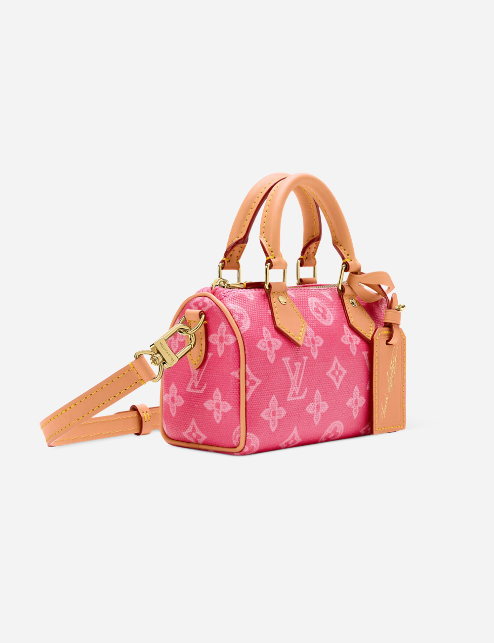 Сумка Louis Vuitton Nano Speedy "Monogram Origine Rose Ruban"