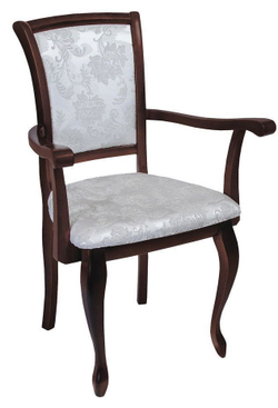 Стул с подлокотниками СМ 10 (бук/тон 39/ткань 87 А+)