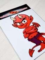 Наклейка - Чертик