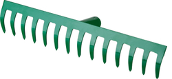 РОСТОК 364 x 60 мм, 14 прямых зубцов, рабочая поверхность из стали, покрытие краска, без черенка, грабли (39610-14)