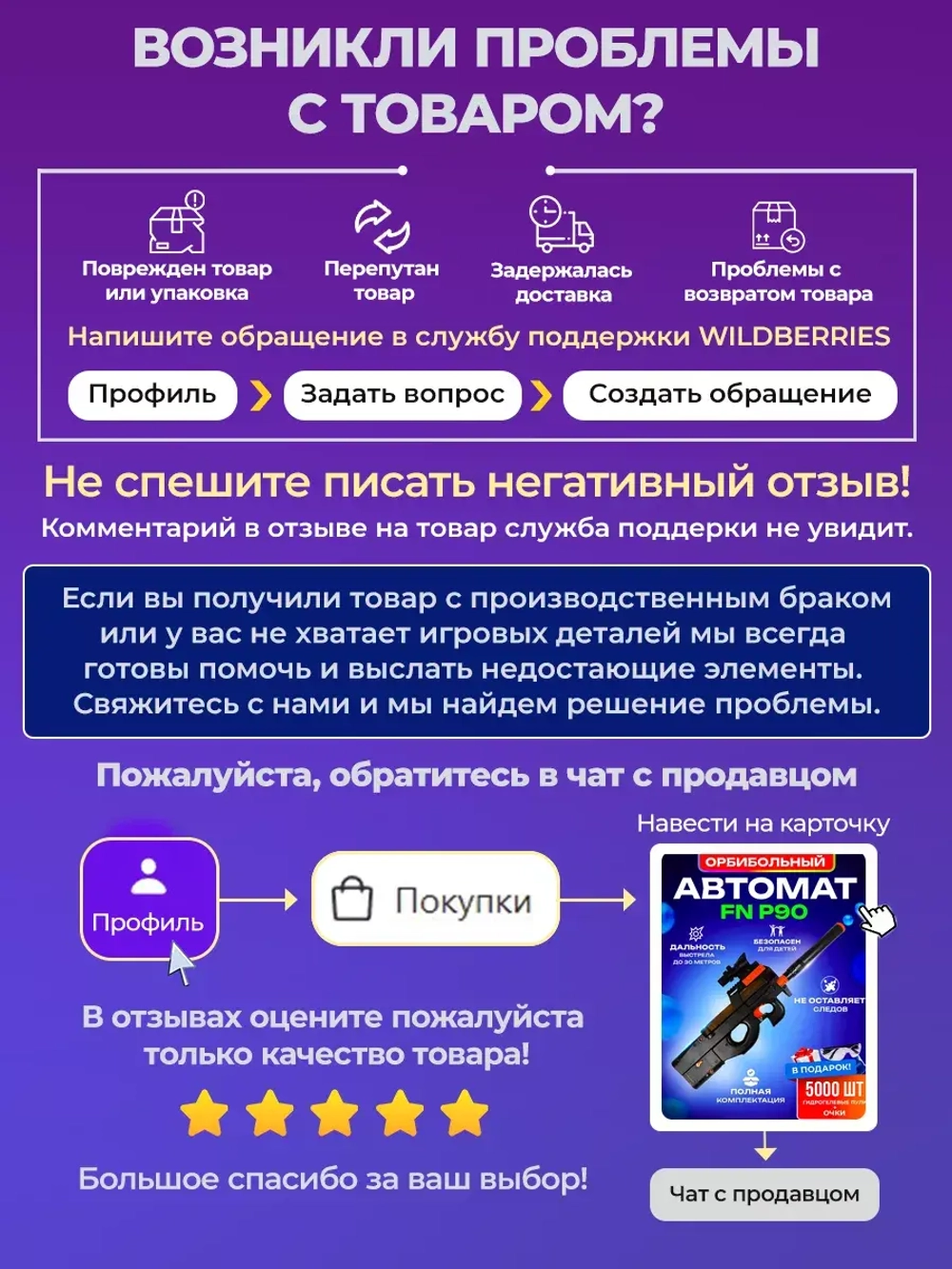 Игрушечный пистолет автомат с орбиз пульками P90