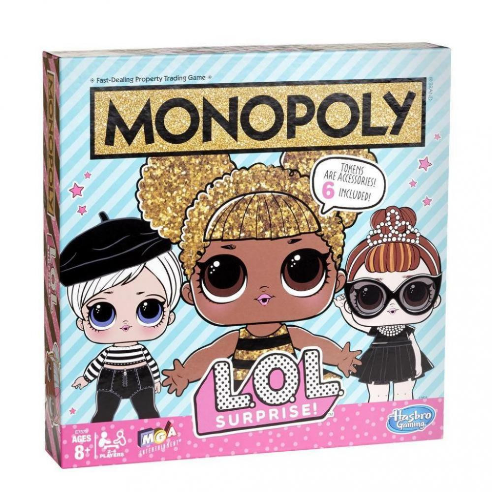 Hasbro: Игра настольная Монополия L.O.L. Surprise E7572 — Monopoly L.O.L. Surprise — Хасбро