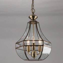 Citilux Гера-1 CL444130 Люстра подвесная витражная Бронза