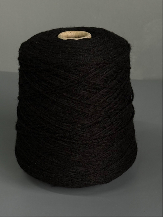 Пряжа Loro Piana FALKLAND 3/90 (100% мериносовая шерсть), 300м/100гр, черный