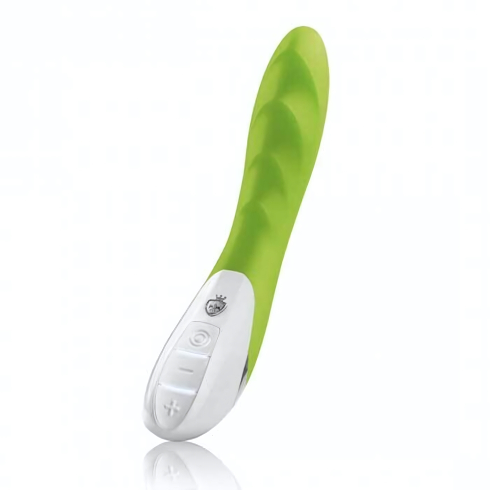 Вибратор Mystim цвета лайма Sassy Simon - 27 см. (Цвет: лаймовый)