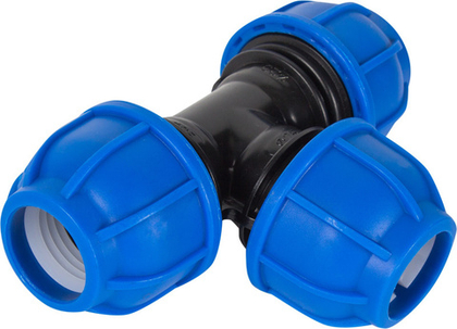 Тройник (ПНД) ПЭ Дн 40х32 напорный компрессионный редукционный