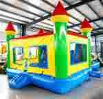 Батут с бассейном "Домик с бассейном" 7*4*3 м