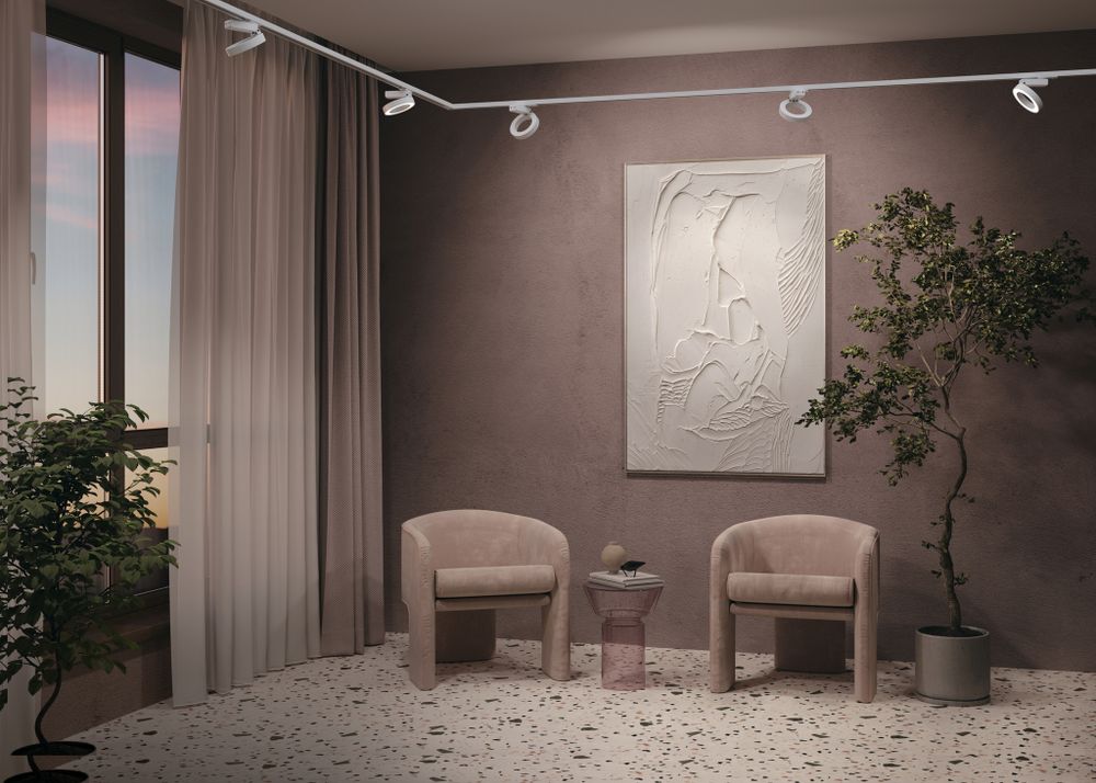 Трековый однофазный светодиодный светильник Maytoni Unity Rim TR044-1-12W3K-W