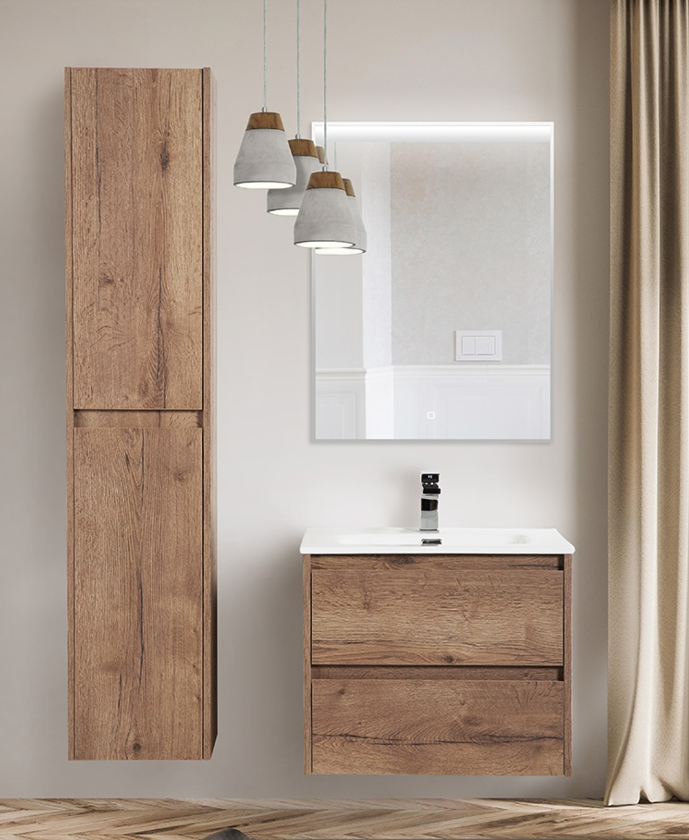 Тумба подвесная с раковиной BelBagno KRAFT-700-2C-SO-RT