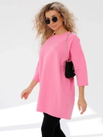 Платье туника короткое оверсайз свободное больших размеров