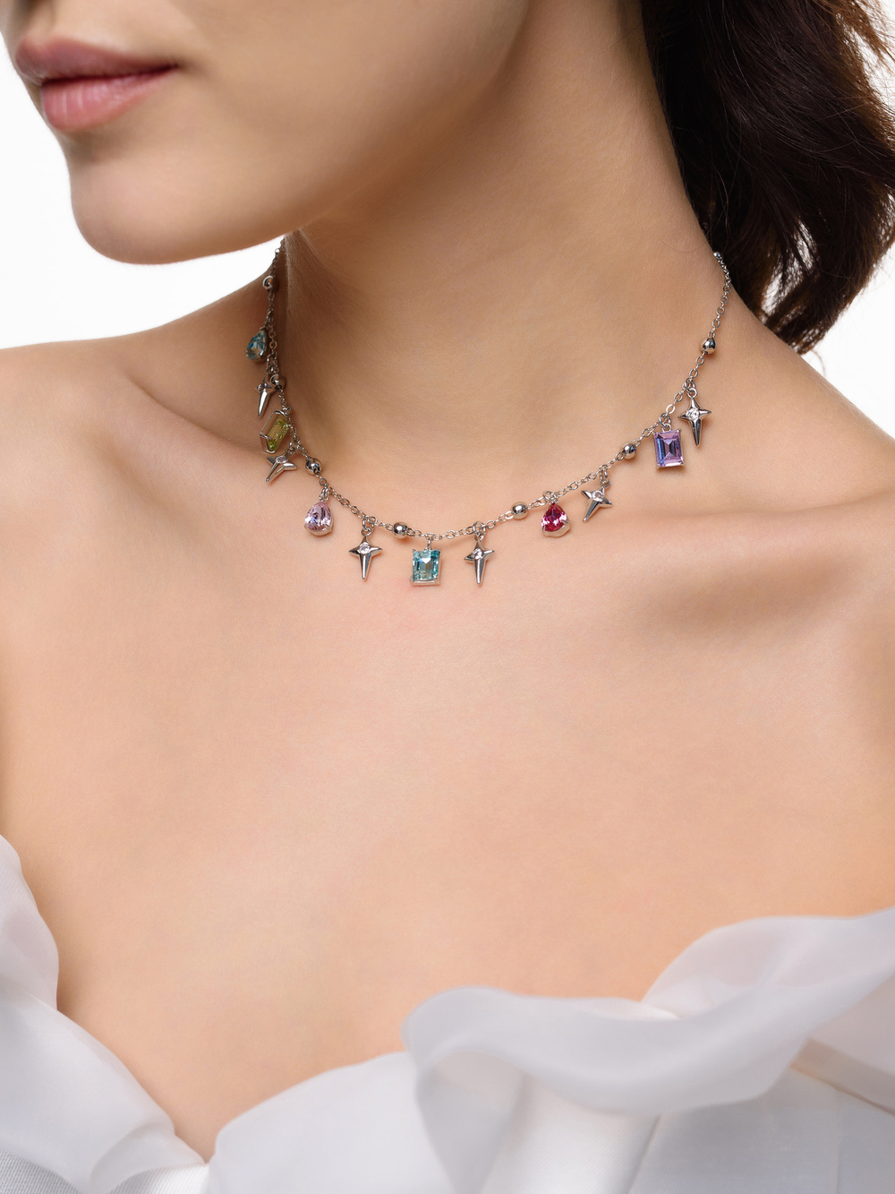 Колье "Mosaic" Silver