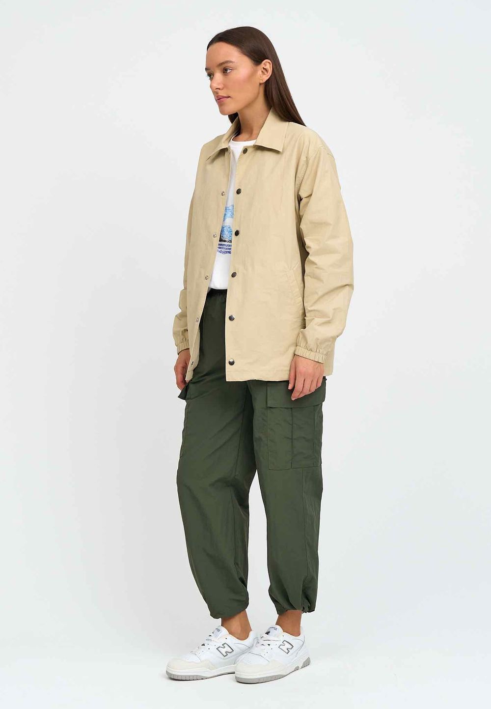 Куртка Kefirmaykifer Коуч Оверсайз песочный