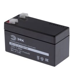 Аккумуляторы свинцово-кислотные ЭРА GS1213 12V 1,3Ah | Аккумуляторы