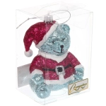 Елочная игрушка «Очаровательный мишка» 7*6*11 см, Голубой