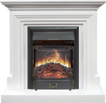Каминокомплект Bradford - Белый с очагом Majestic FX Black