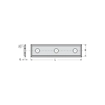 Нож твердосплавный 50x12x1,7 TR22 WPW CM501217_22