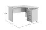 Лайт-2 (MebelSon) Стол компьютерный угловой 1200мм