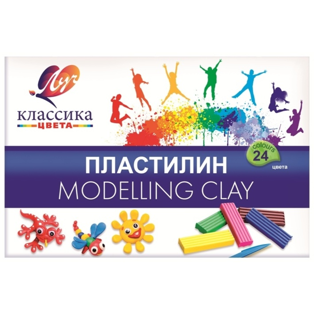 Пластилин Луч 24 цвета