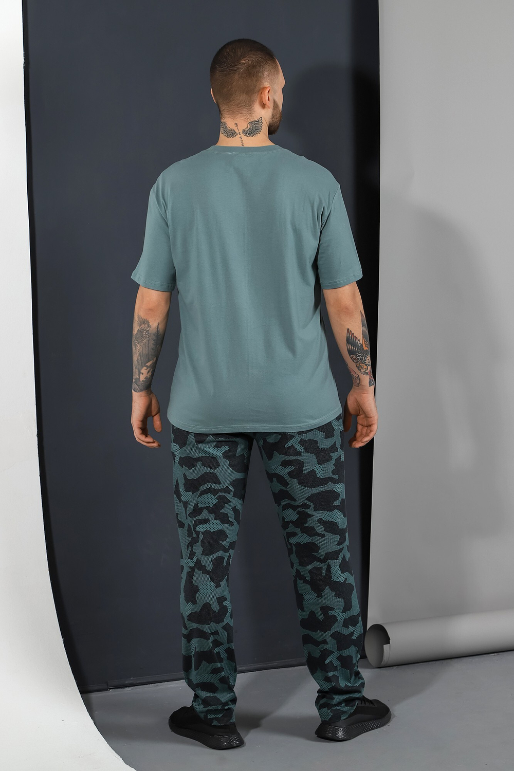 [m]Пижама мужская штаны+футболка к/р КП-101