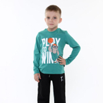 Лонгслив для мальчиков А.BV-M1086, зеленый, р. 128 см 9821531