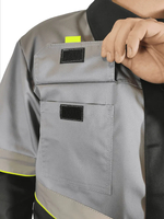 Костюм мужской летний «ЮЖНАЯ ШИРОТА» (куртка+брюки) цв.черный/серый