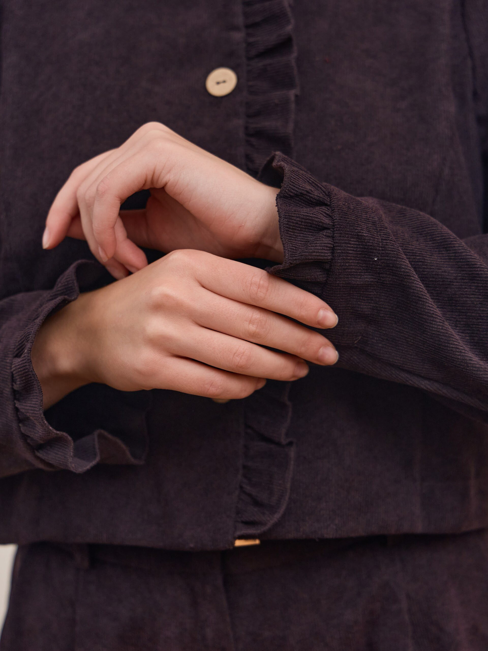 Жакет вельвет укороченный