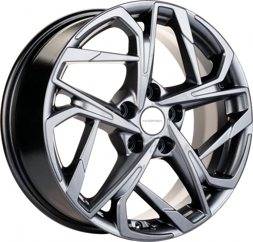 Khomen 1716 7x17 5x112 ET 40 Dia 57.1 (grey)