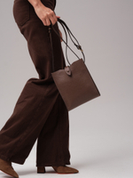 Женская кожаная сумка кросс-боди DBR 30919 коричневый какао