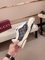 Кроссовки Gucci Re-Web мужские белые с узорами