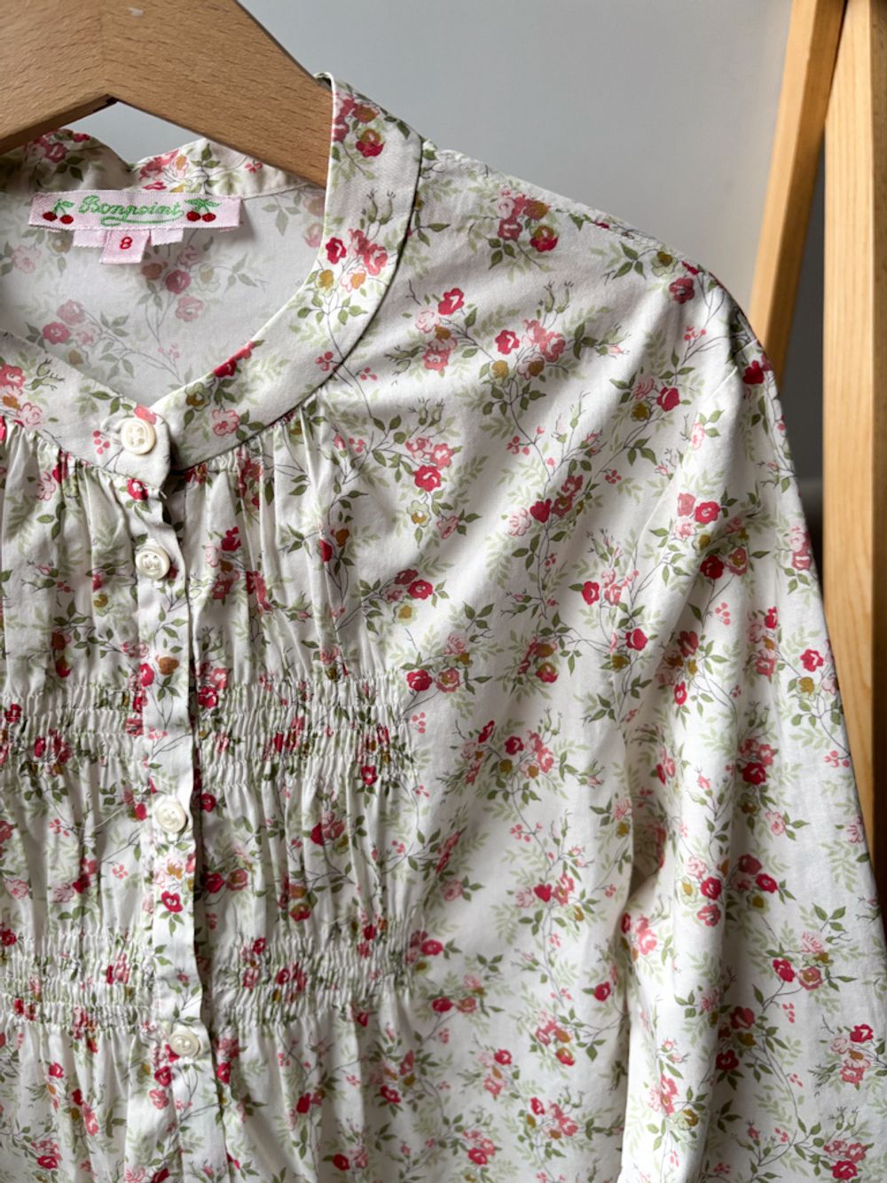 Хлопковая блузка Bonpoint, 128