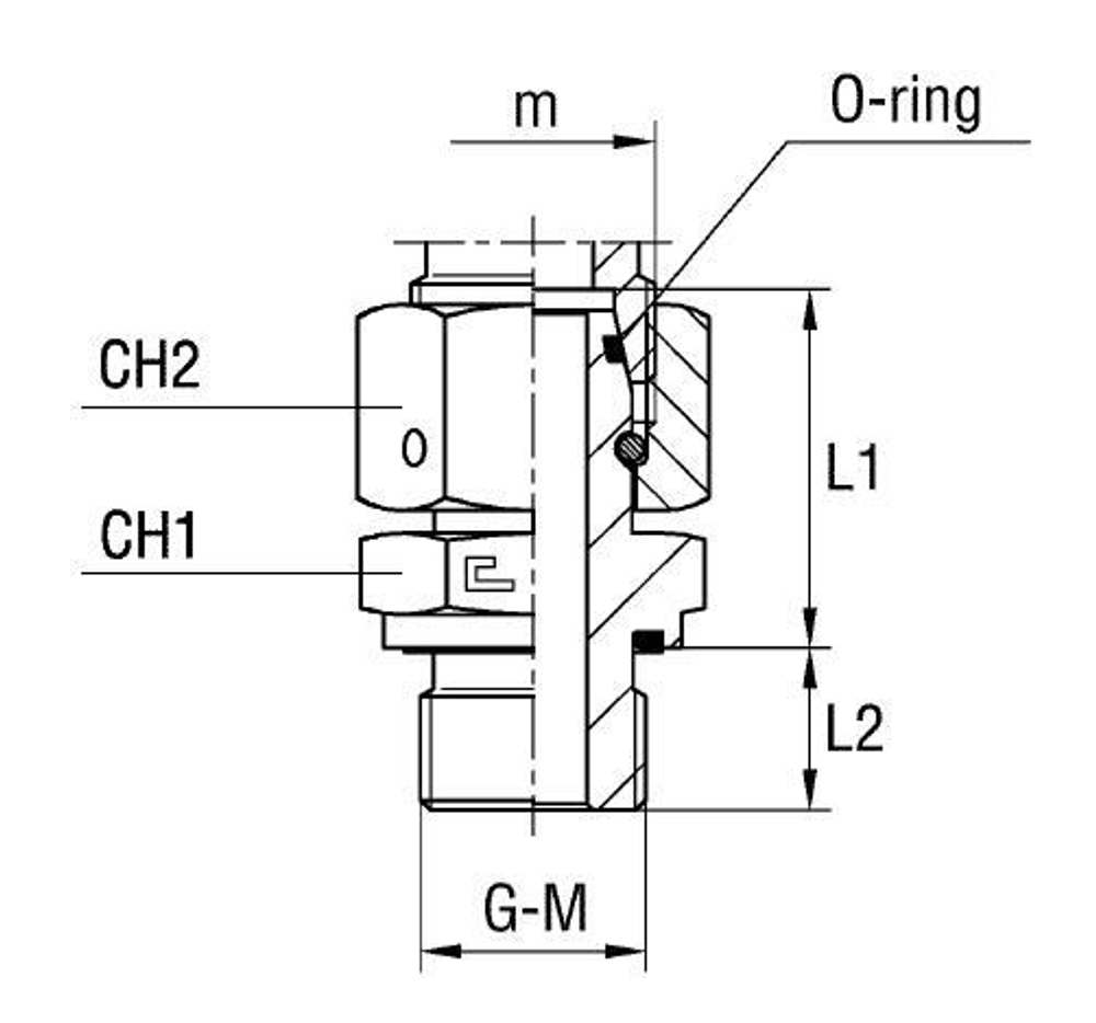 Штуцер FNE DL22 BSP 3/4