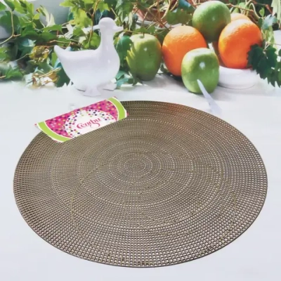 Салфетка плетеная 40см «Юпитер»золото