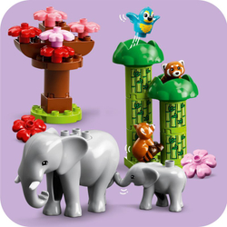 Конструктор LEGO DUPLO - Азиатские дикие животные 10974