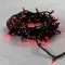 Светодиодная гирлянда Sealed 10 м., 220V., 100 красных LED ламп, черный каучук, Beauty Led (LL100-1-2R)
