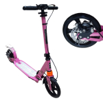 Городской самокат Urban Scooter Disc Steel Wing Pink колеса Ø 200 мм./ 2 амортизатора /дисковый тормоз