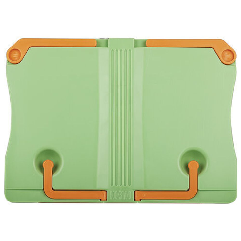 Подставка для книг ЮНЛАНДИЯ, регулируемый наклон, прочный ABS-пластик, светло-зеленая, 237898