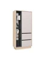 Шкаф-пенал напольный с полками Кашемир 72х32х150